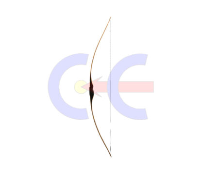 Bear Archery Longbow Montana Flame Bamboo/ Clear Glass