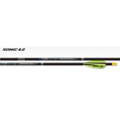 Easton Arrow Carbon Hunting Sonic 6.0 Match Grade 3" Hybrid 26 Vanes 6pk