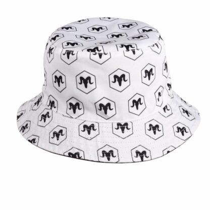 Ramrods Hat Bucket Reversible Black and White - Bilde 2
