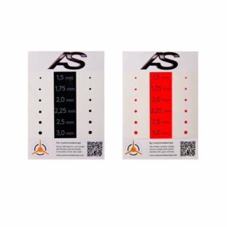 Arc Systeme Aiming Dots 2-Sided Sheet by Socx Black/Orange 2pk